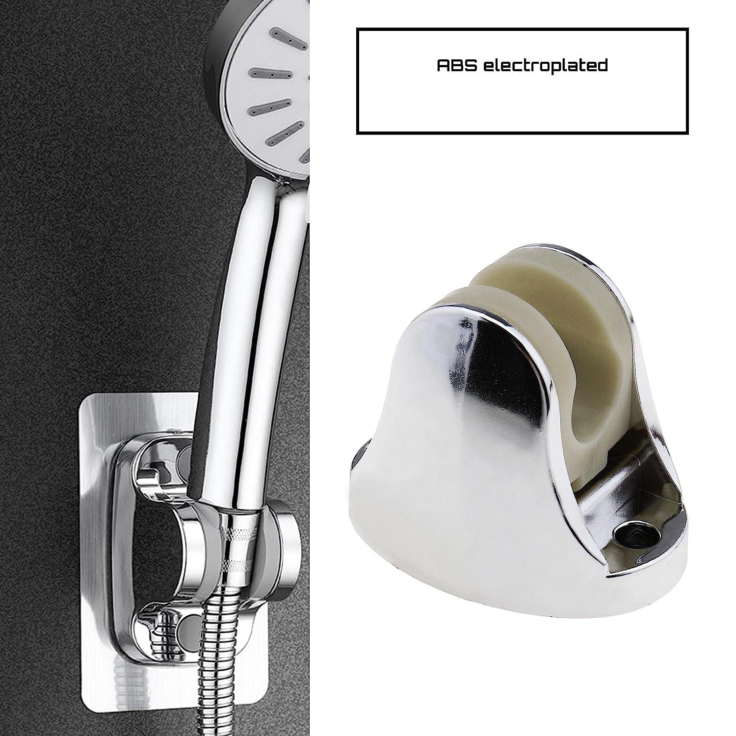 6255A Adjustable Hand Shower Holder with Fixing Screws Adjustable Bracket for Bathroom 6255A Adjustable Hand Shower Holder with Fixing Screws Adjustable Bracket for Bathroom